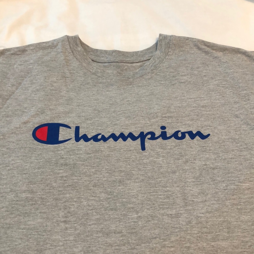 3XLTALL Heather Gray Champion T-shirt